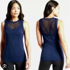 Athleta Navy Oxygen Two Toned Tank XS